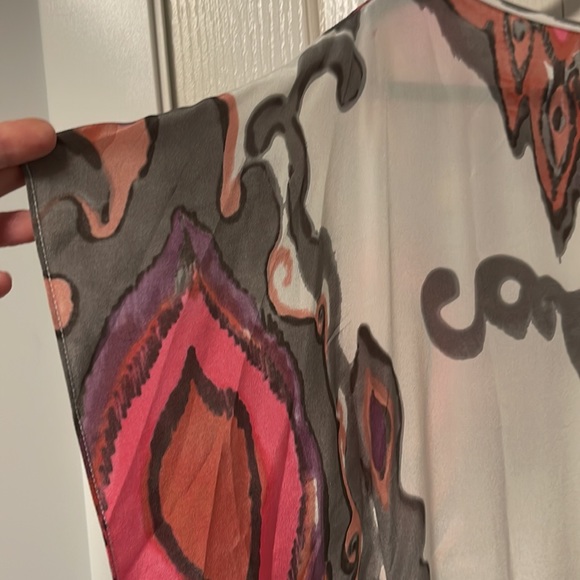 Trina Turk silk coverup size 0 - Picture 6 of 8